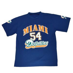 (FLAWS) Vintage NFL 2000 Miami Dolphins Zach Thomas #54 Football Jersey